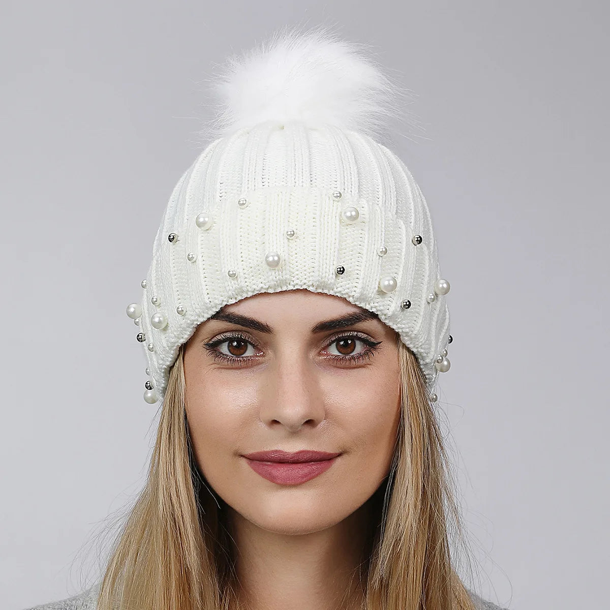 Women's Double Layer Knitted Winter Hat Collection