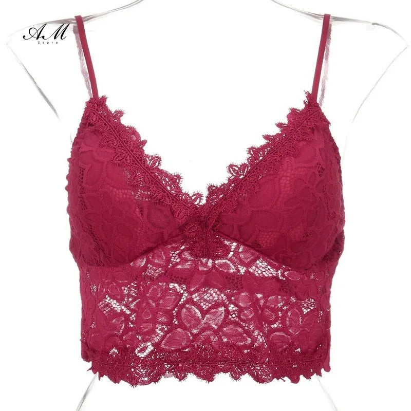 Exotic V-Neck Lace Top Collection