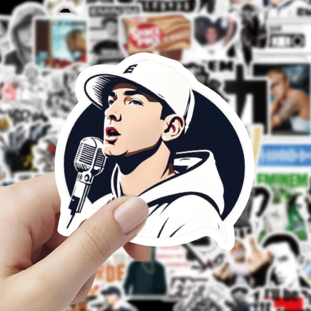 60 Pcs Eminem Stationary Stickers Collection