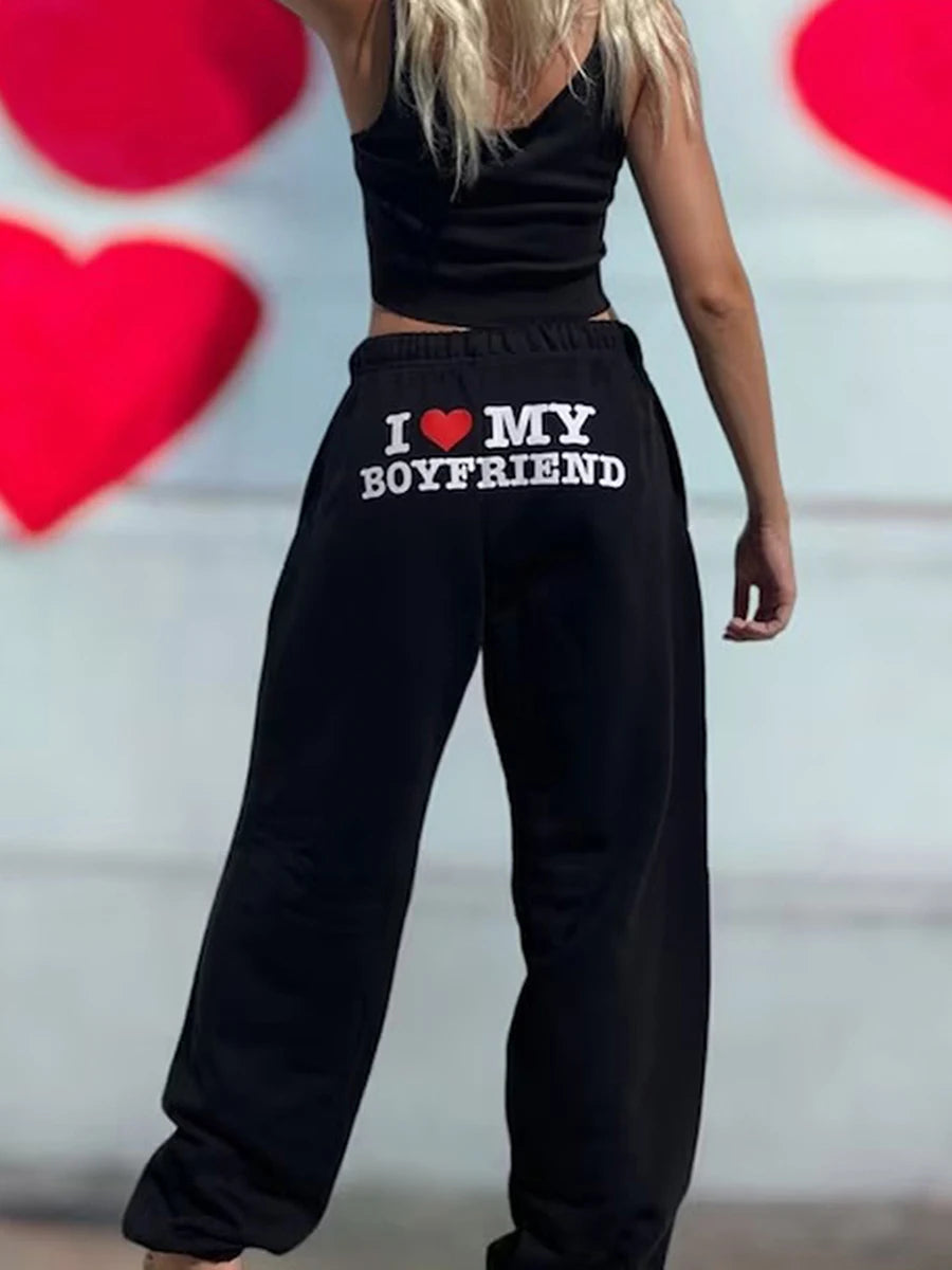 Women's I Love My Boyfriend Sweatpants Collection