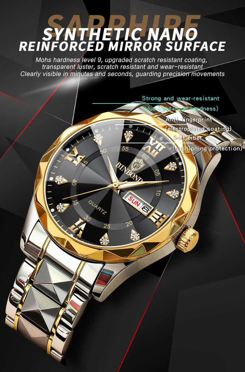 BINBOND Men's Luxury Wristwatch Collection