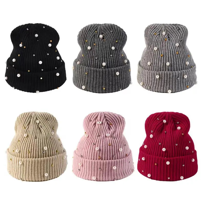 Women's Double Layer Knitted Winter Hat Collection