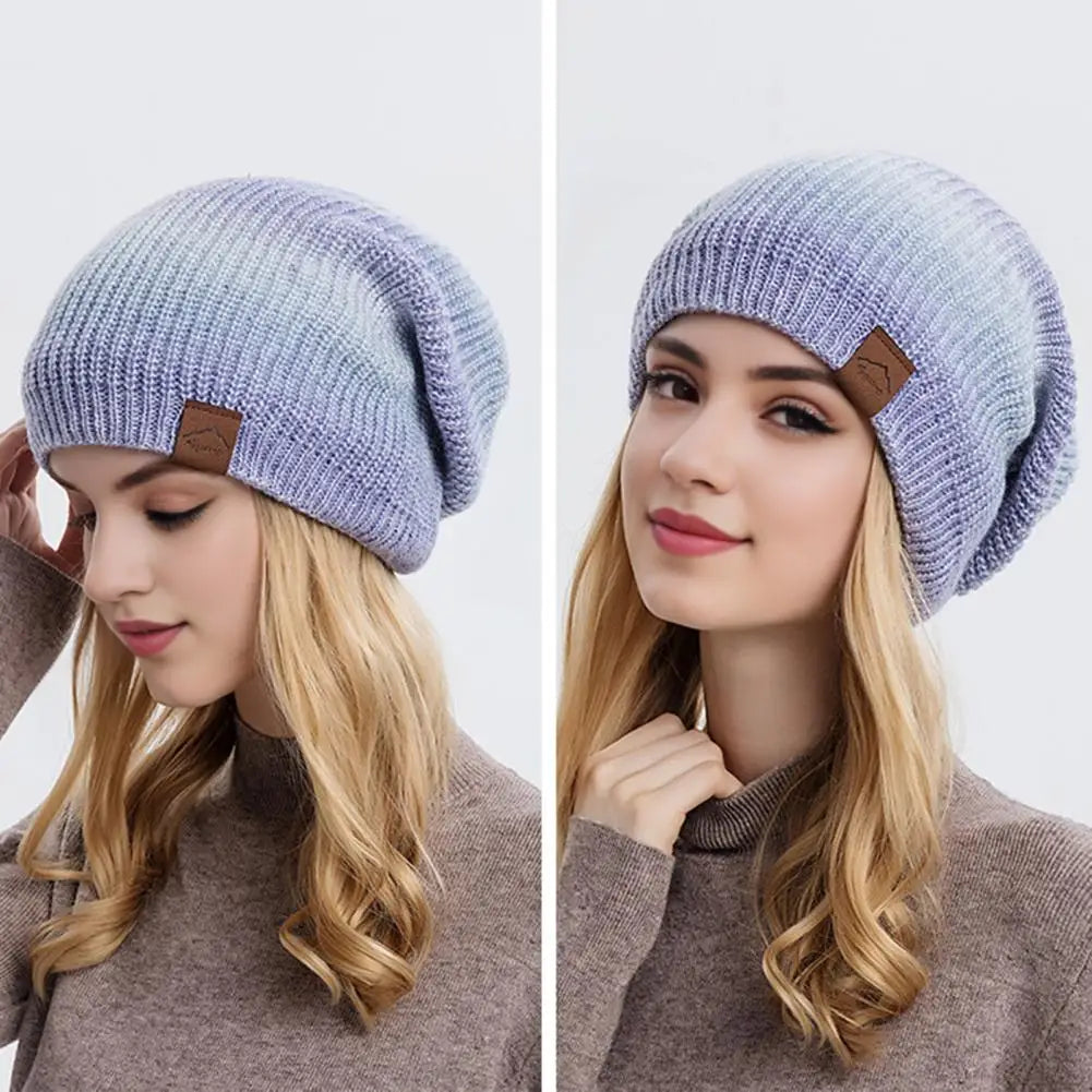 Rainbow Knit Winter Hat Collection