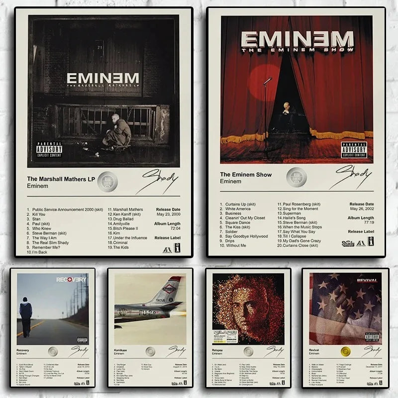 Eminem The Marshall Mathers LP Album Art Canvas