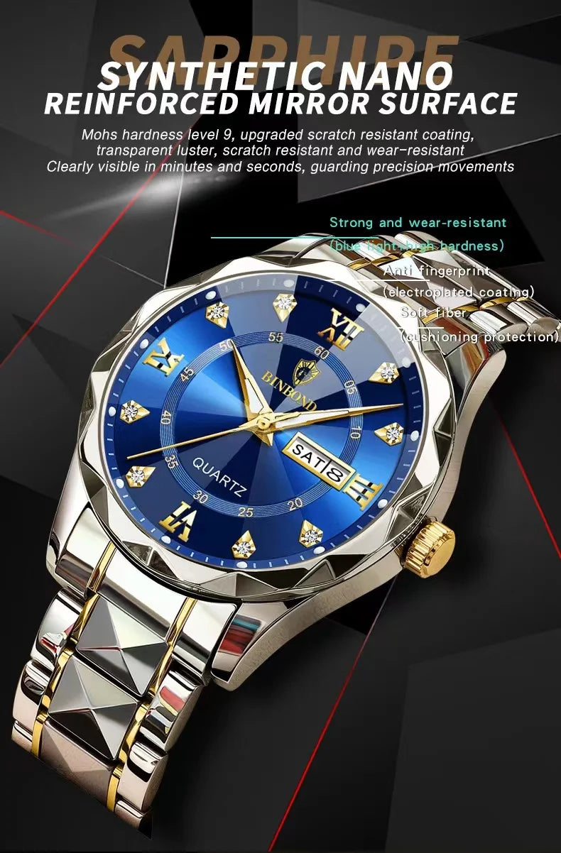 BINBOND Men's Luxury Wristwatch Collection