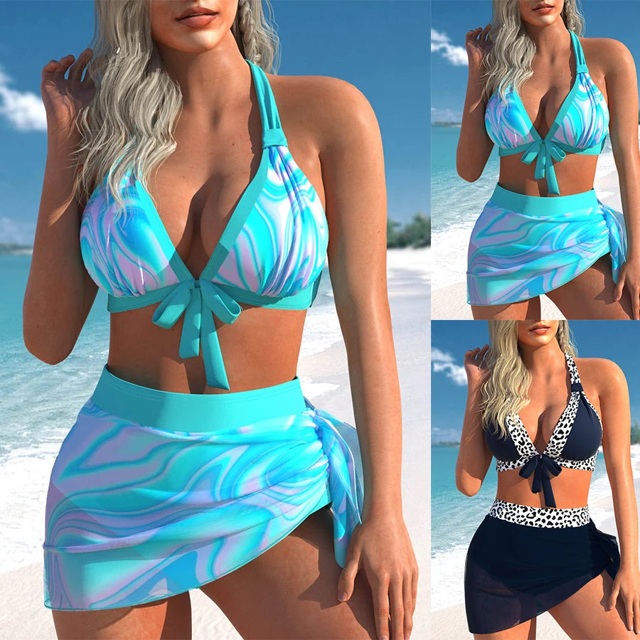 Two Piece Colorful Bow Bikini Collection