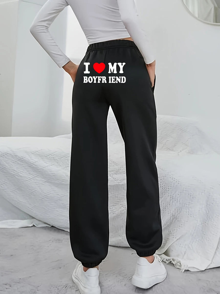 Women's I Love My Boyfriend Sweatpants Collection