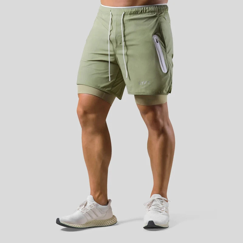 Men's LYFT 2-in-1 Fitness Compression Shorts Collection