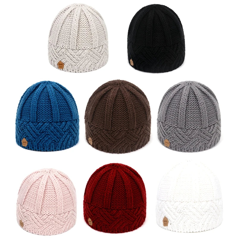 Stretchy Knit Beanies for Women