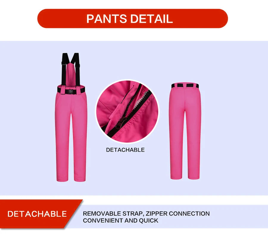 High-Quality Women's Winter Ski Jacket and Pants Collection