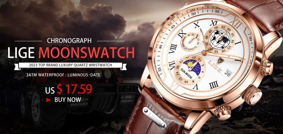 Men's Lige Luxurious Wristwatch Collection