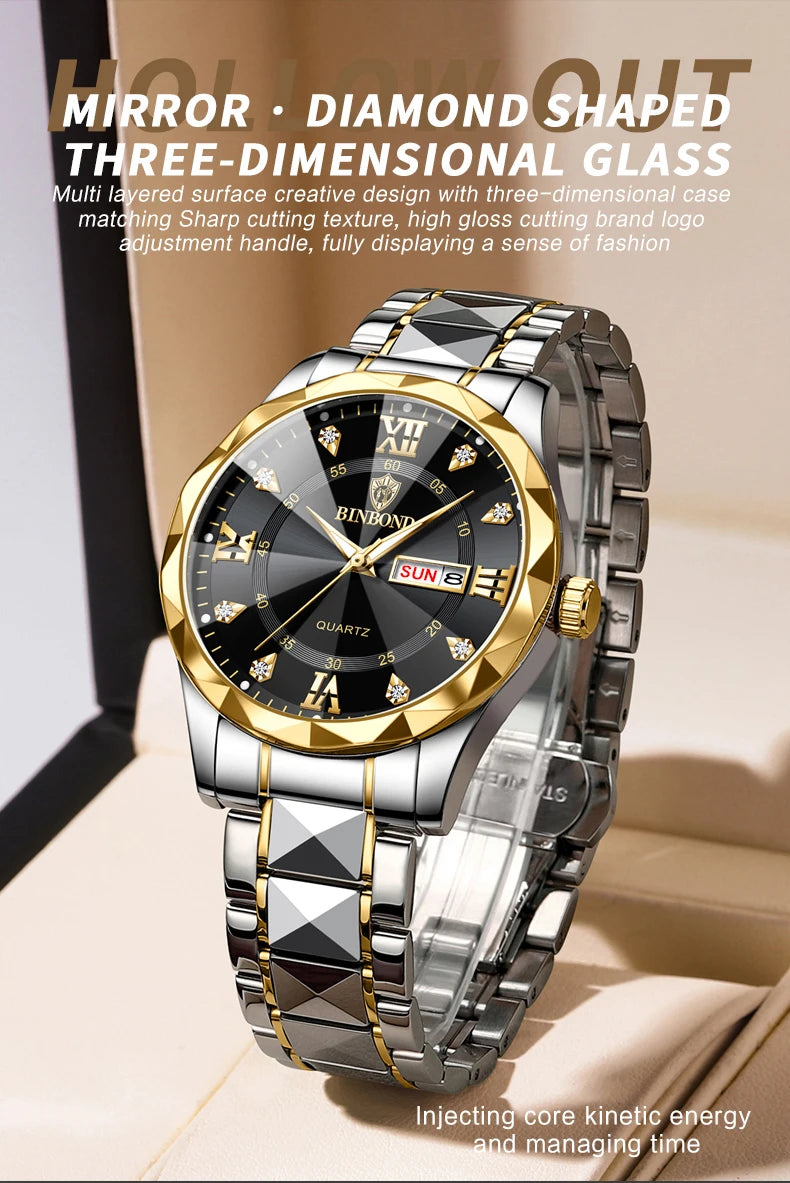 BINBOND Men's Luxury Wristwatch Collection