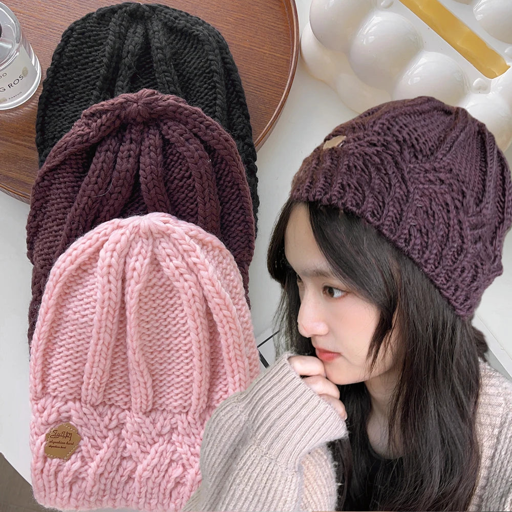 Elegant Winter Knit Hat Collection