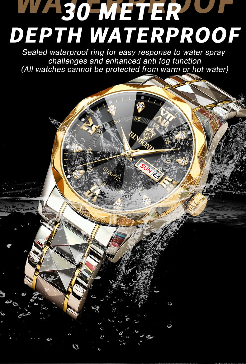 BINBOND Men's Luxury Wristwatch Collection