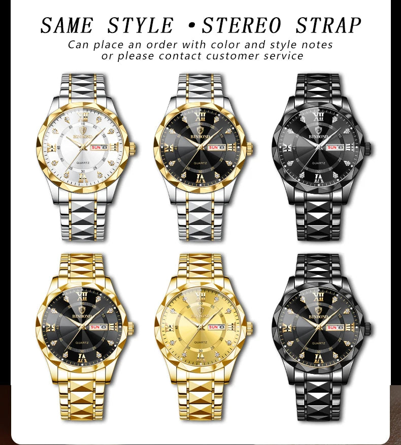 BINBOND Men's Luxury Wristwatch Collection