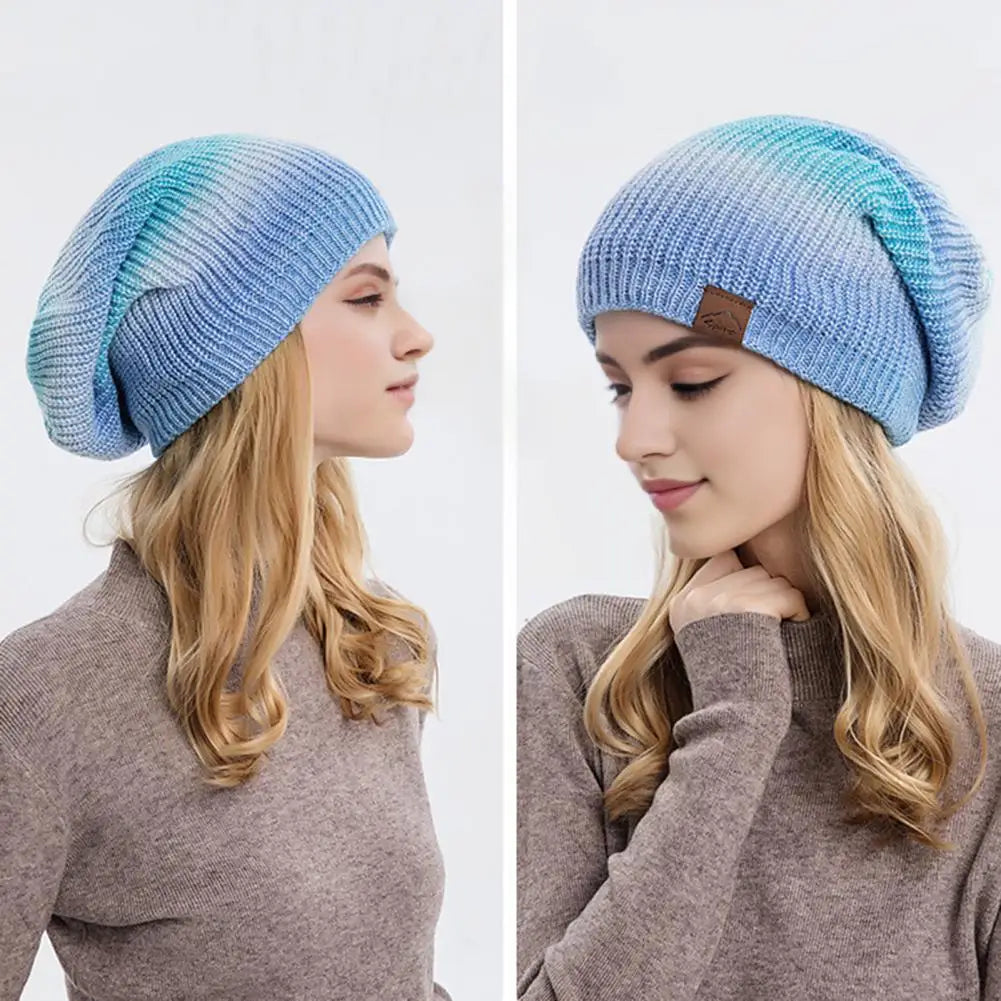 Rainbow Knit Winter Hat Collection