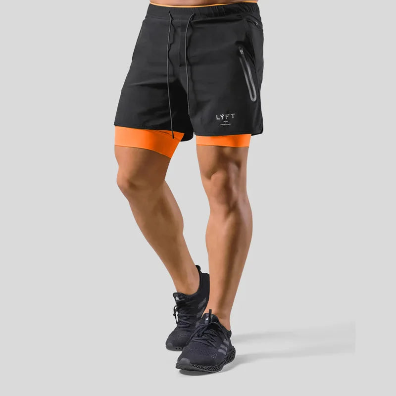 Men's LYFT 2-in-1 Fitness Compression Shorts Collection