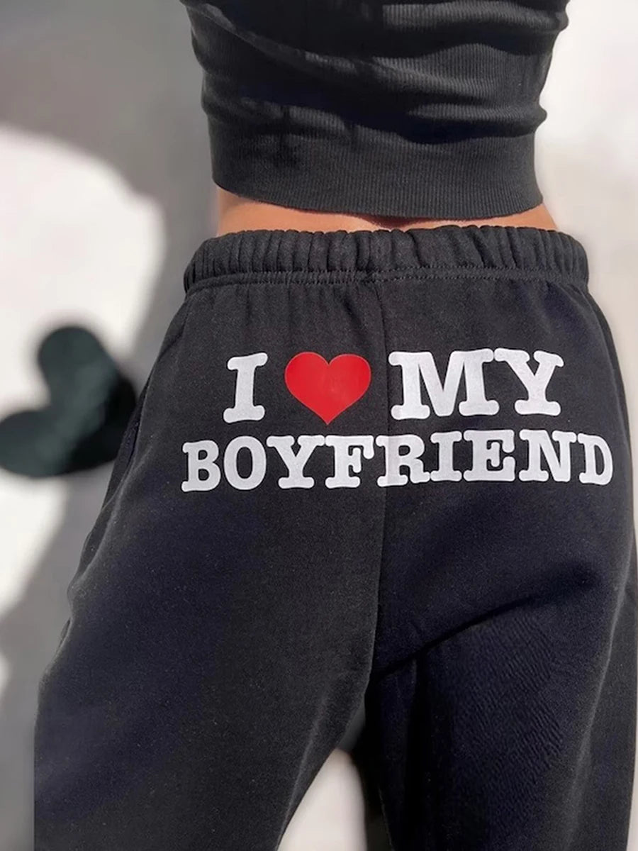 Women's I Love My Boyfriend Sweatpants Collection